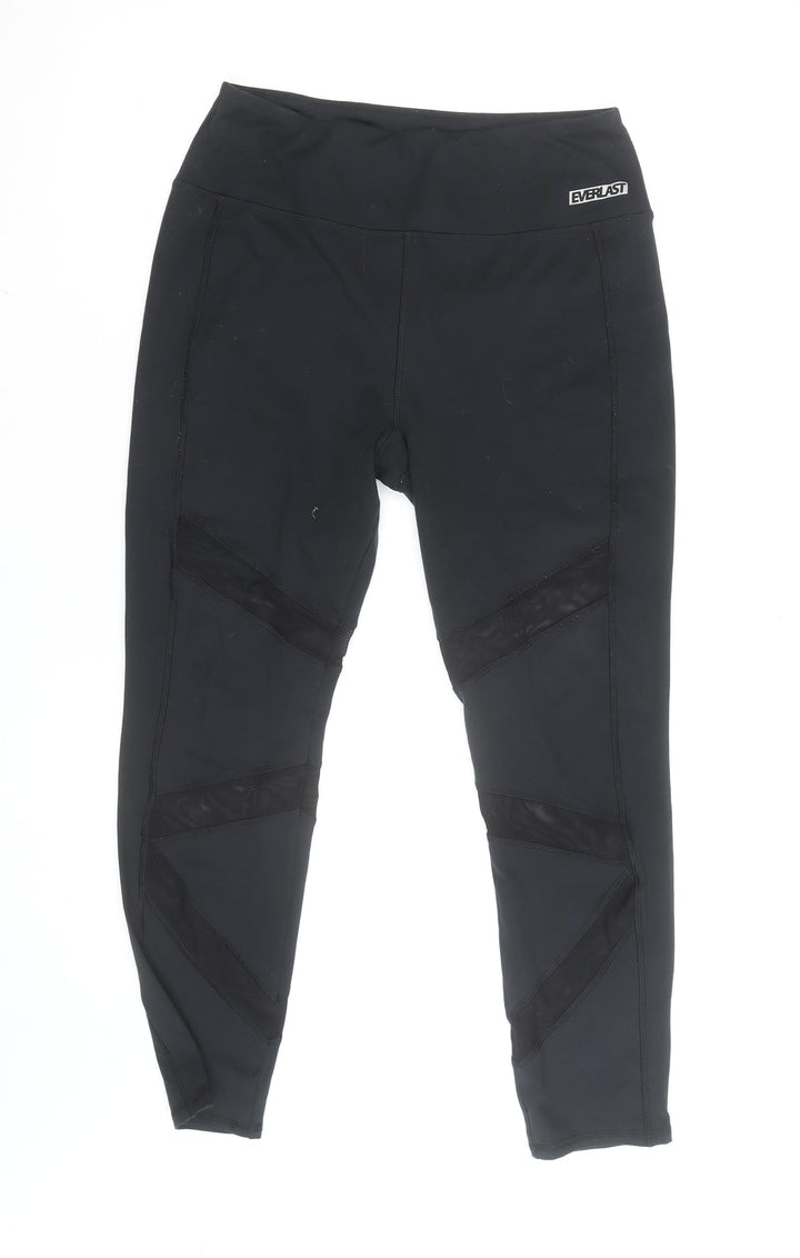 Everlast Women's Black Size 12 Ankle Leggings Stretch Activewear