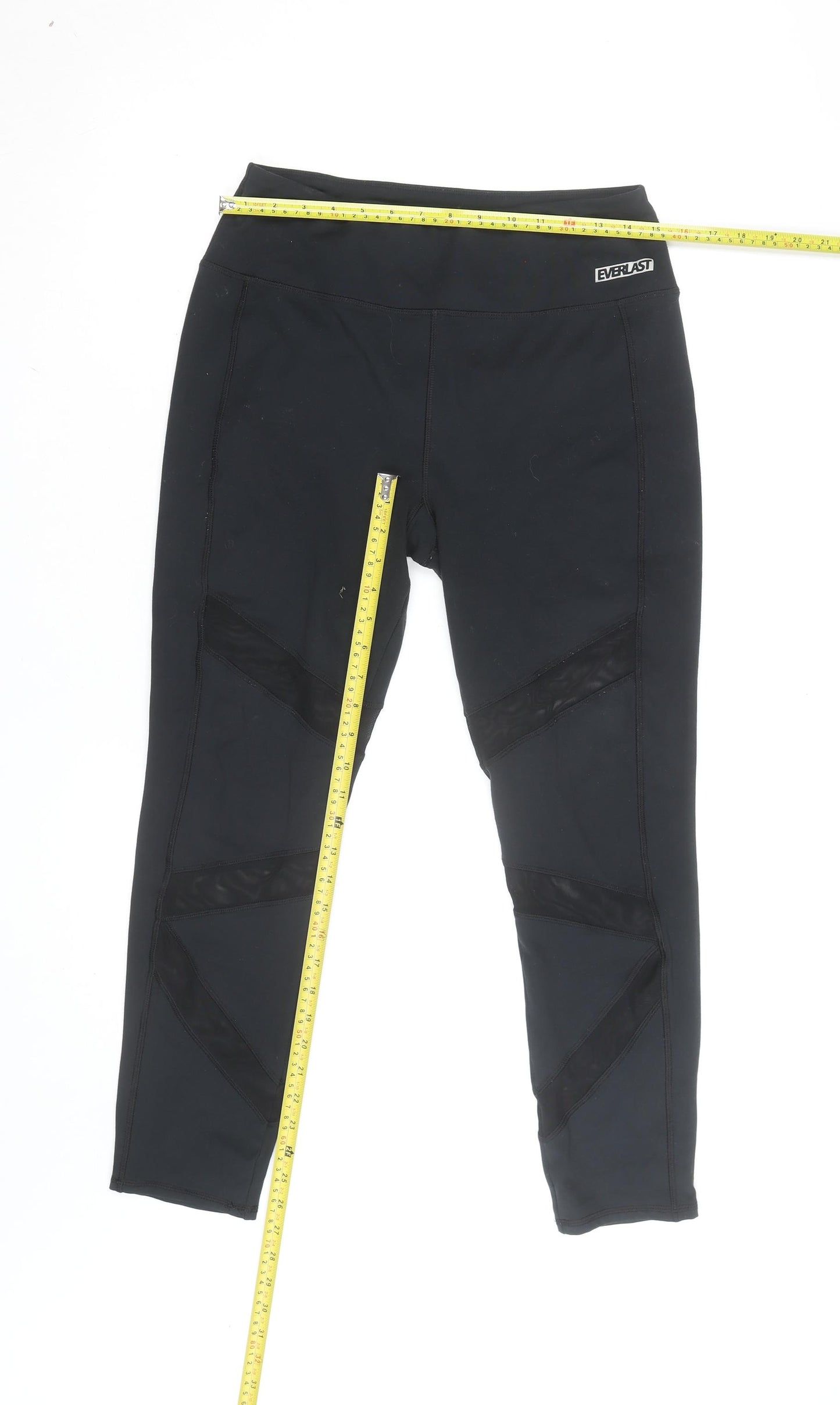 Everlast Women's Black Size 12 Ankle Leggings Stretch Activewear