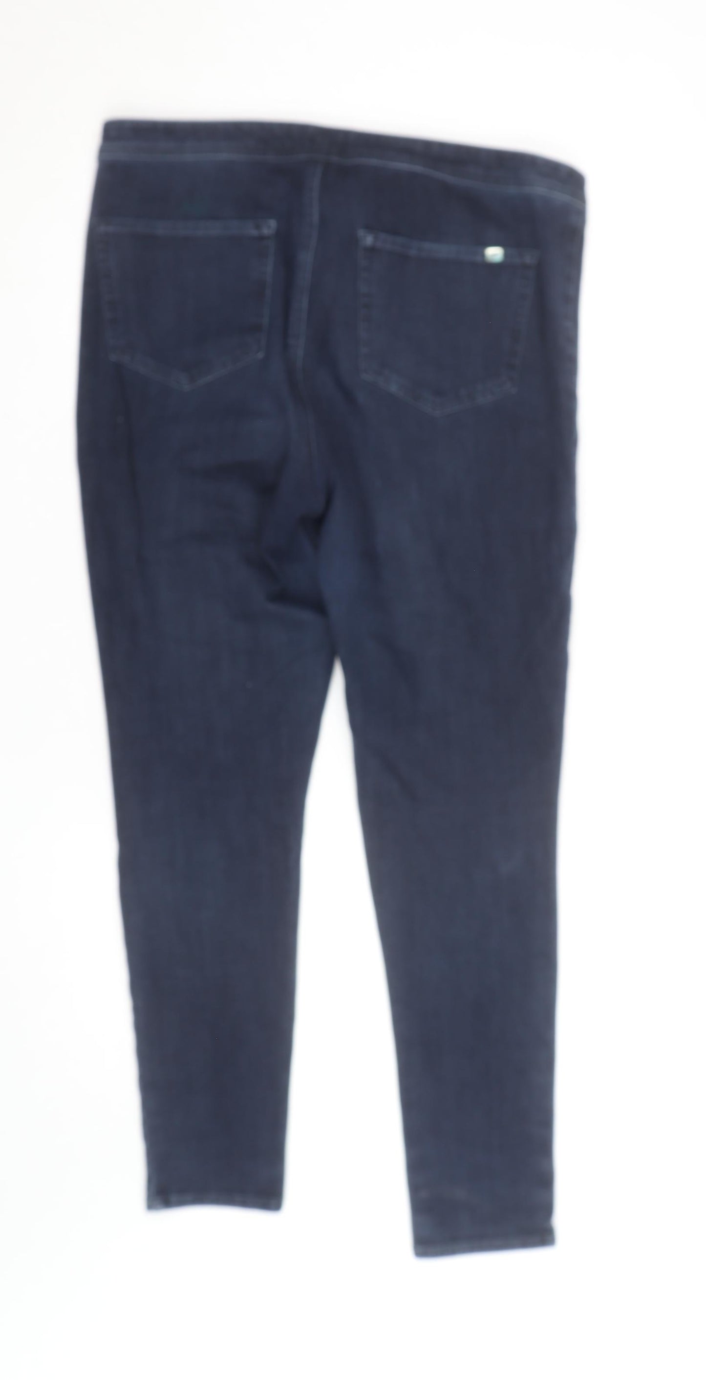 F&F Women's Blue Skinny Jeans UK 14 Denim Stretch Classic Style