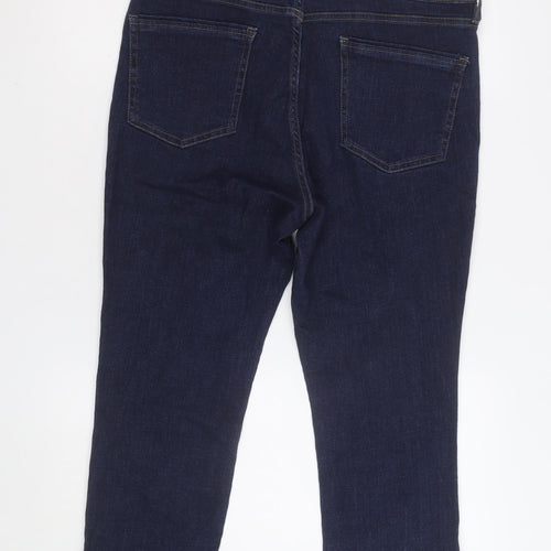 F&F Women Blue Skinny Stretch Denim Jeans Size 14 Regular