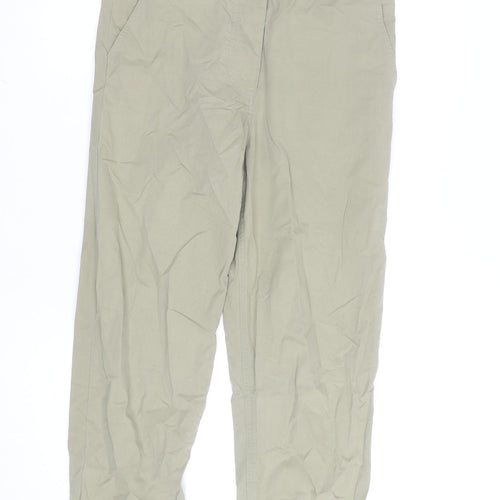 COS Women Beige Chino Trousers Size 10 Regular Fit