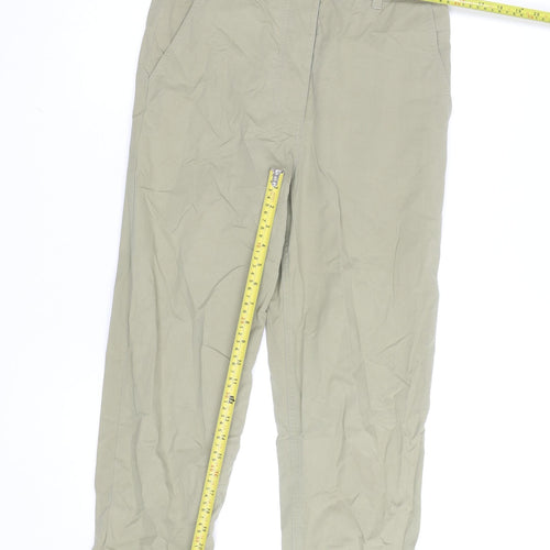 COS Women Beige Chino Trousers Size 10 Regular Fit