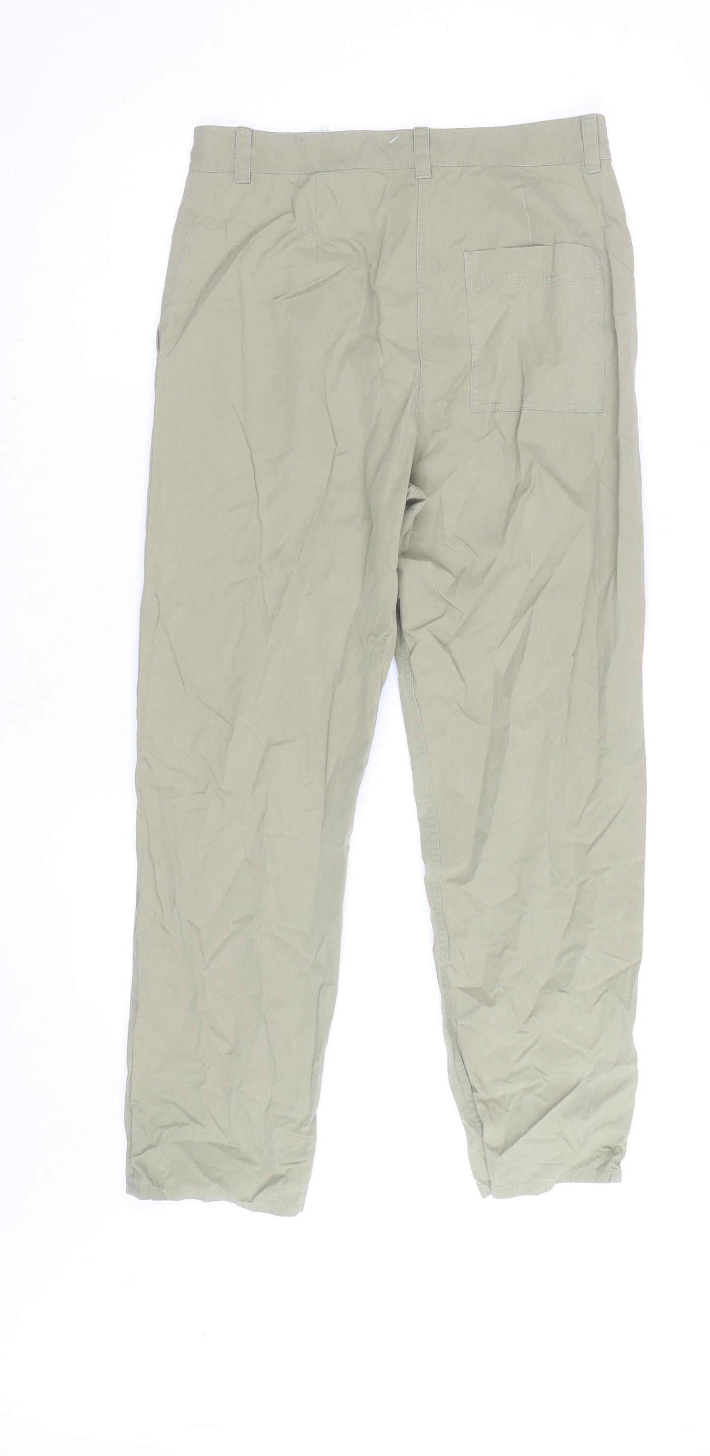 COS Women Beige Chino Trousers Size 10 Regular Fit