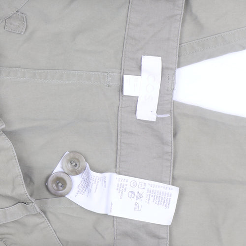 COS Women Beige Chino Trousers Size 10 Regular Fit