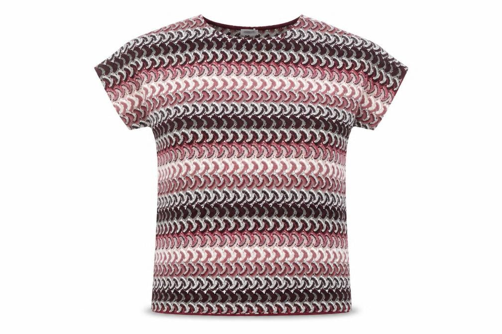 Front view of Gerry Weber Women’s Multicoloured Knit Short Sleeve Blouse, size UK 14