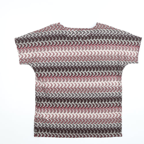 Gerry Weber Women’s Multicoloured Knit Short Sleeve Blouse Size 14