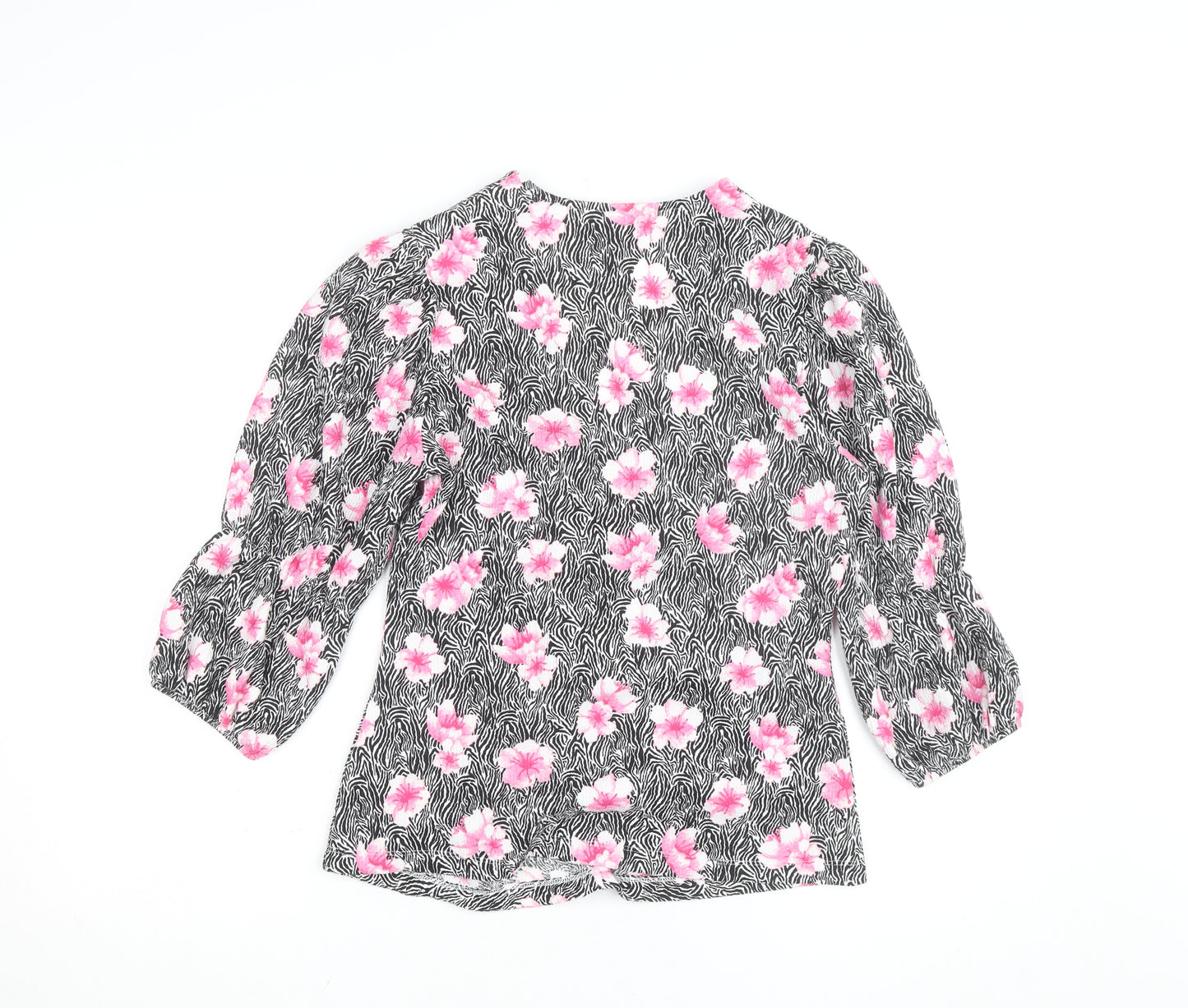 Savida Women's Multicoloured Floral Wrap Blouse Size 12