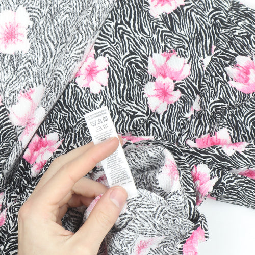 Savida Women's Multicoloured Floral Wrap Blouse Size 12