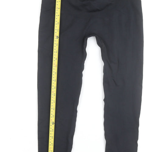 Oysho Women Black Seamless High Waist Sports Leggings Size M
