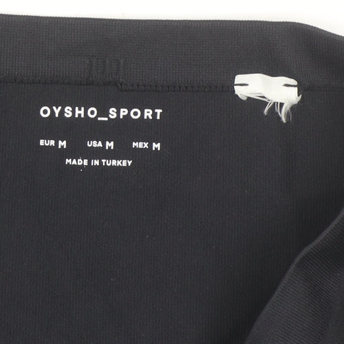 Oysho Women Black Seamless High Waist Sports Leggings Size M
