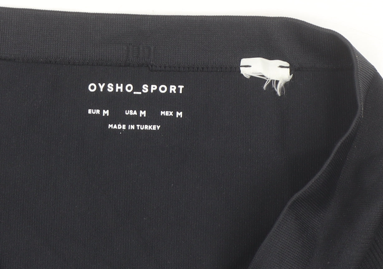Oysho Women Black Seamless High Waist Sports Leggings Size M