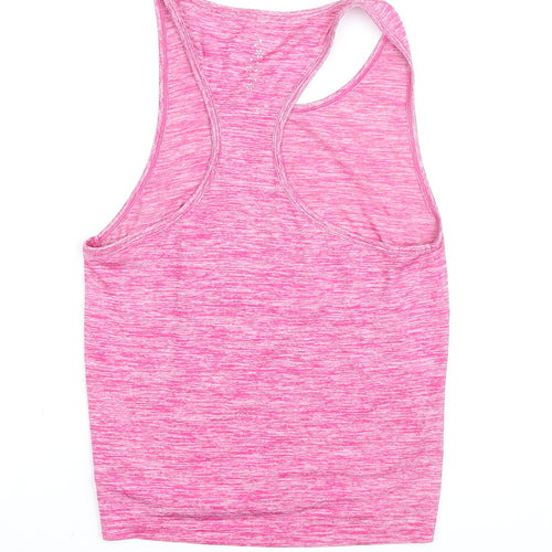 USA Pro Women's Pink Racerback Tank Top Size 8 Slim Fit
