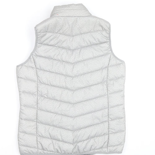 Esmara Women's Grey Puffer Waistcoat Gilet Size 12 Regular Fit
