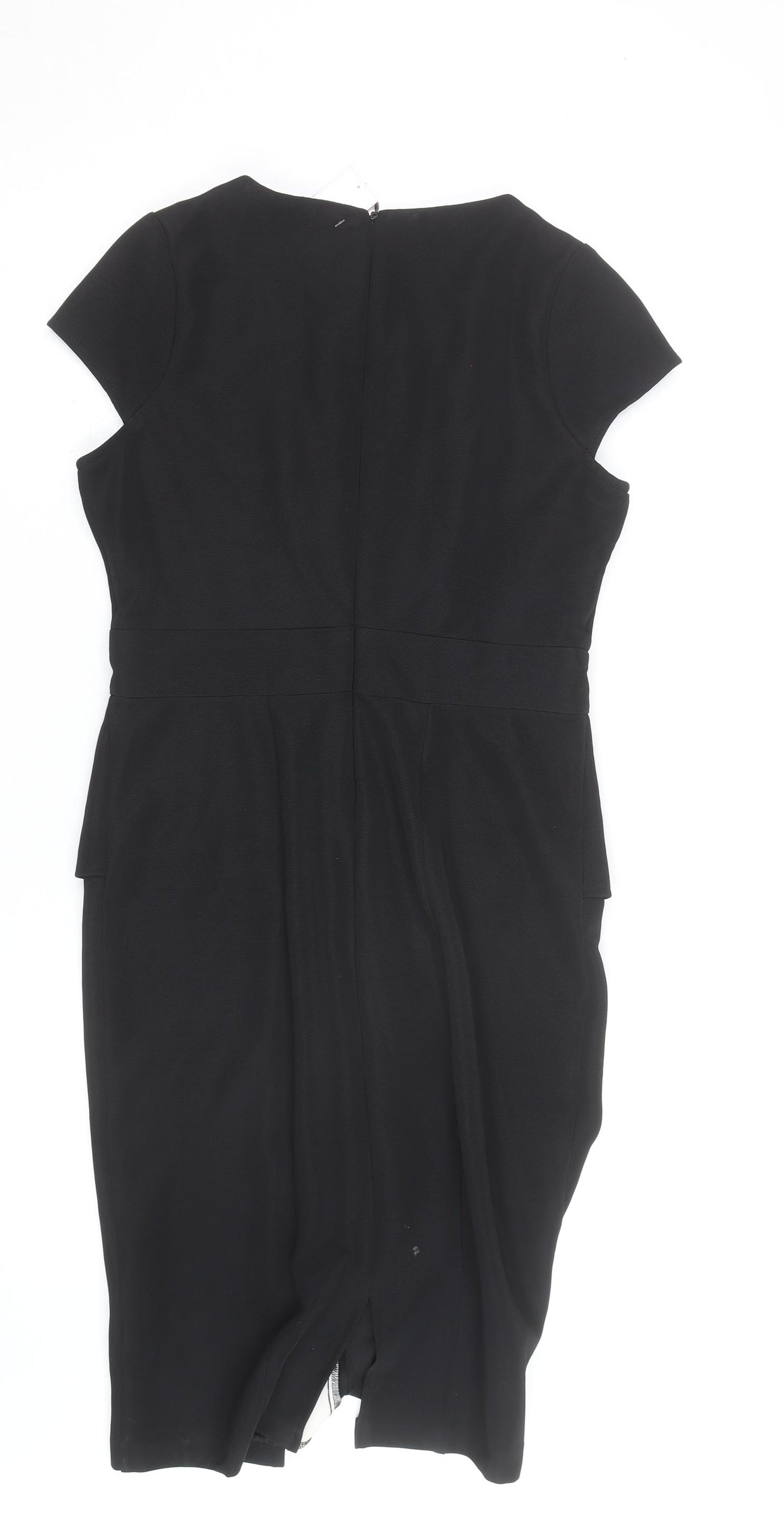 Jade Fashion Boutique Women Black White Size 10 Sheath Dress