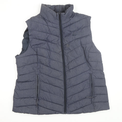 Mountain Warehouse Men's Blue Puffer Waistcoat Size L Lined Outdoor Vest