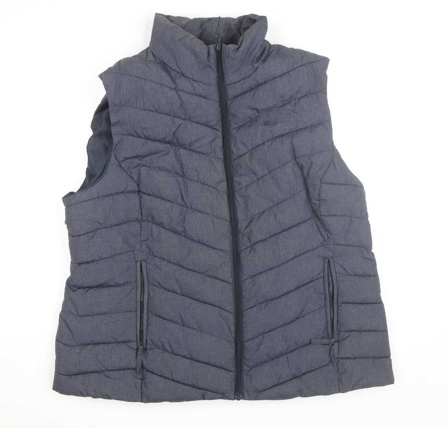 Mountain Warehouse Men's Blue Puffer Waistcoat Size L Lined Outdoor Vest