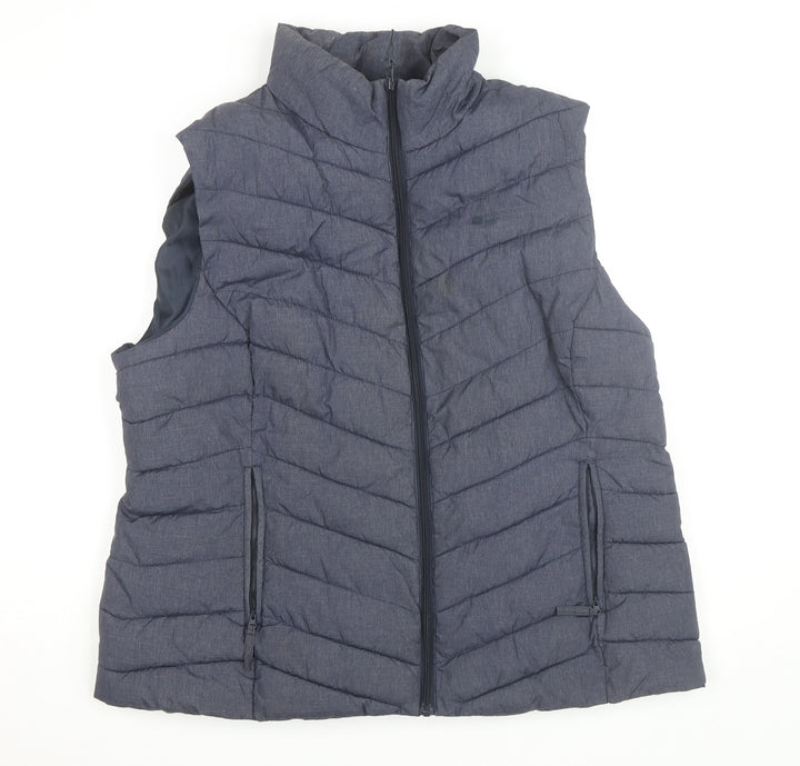 Mountain Warehouse Men's Blue Puffer Waistcoat Size L Lined Outdoor Vest