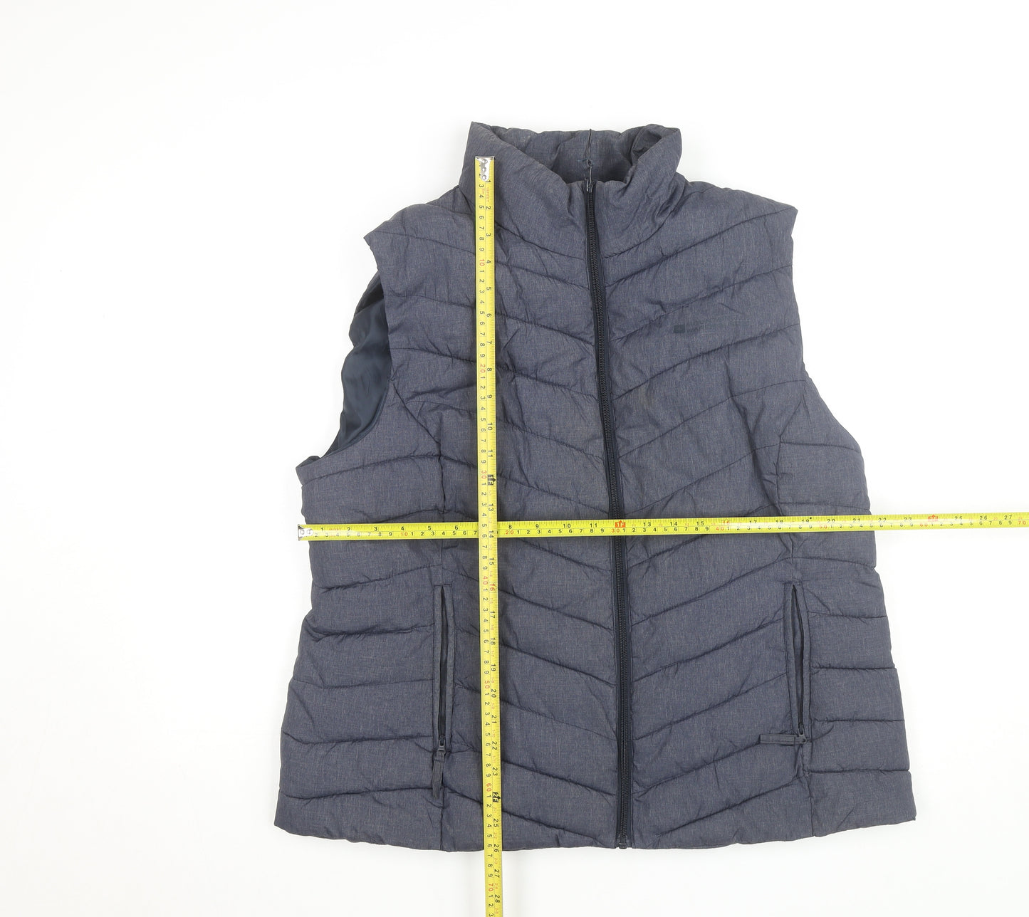 Mountain Warehouse Men's Blue Puffer Waistcoat Size L Lined Outdoor Vest