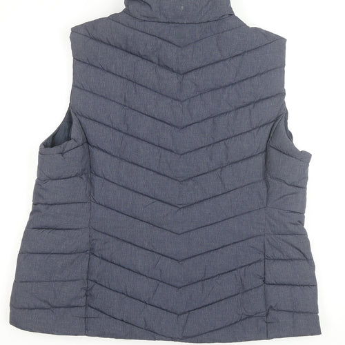 Mountain Warehouse Men's Blue Puffer Waistcoat Size L Lined Outdoor Vest