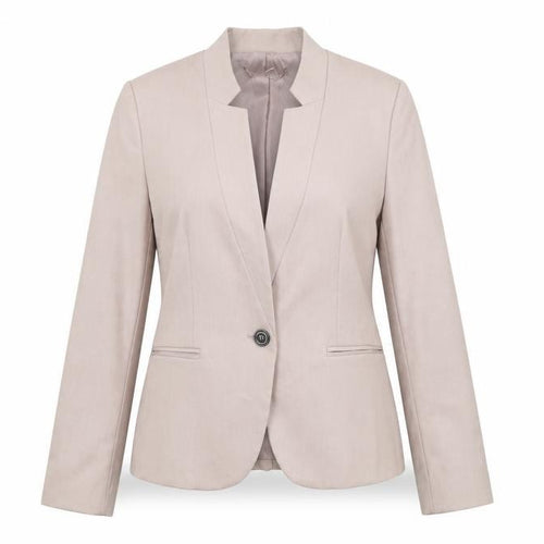 Zara Women Beige Slim Fit Blazer Jacket Size 12 Workwear Style