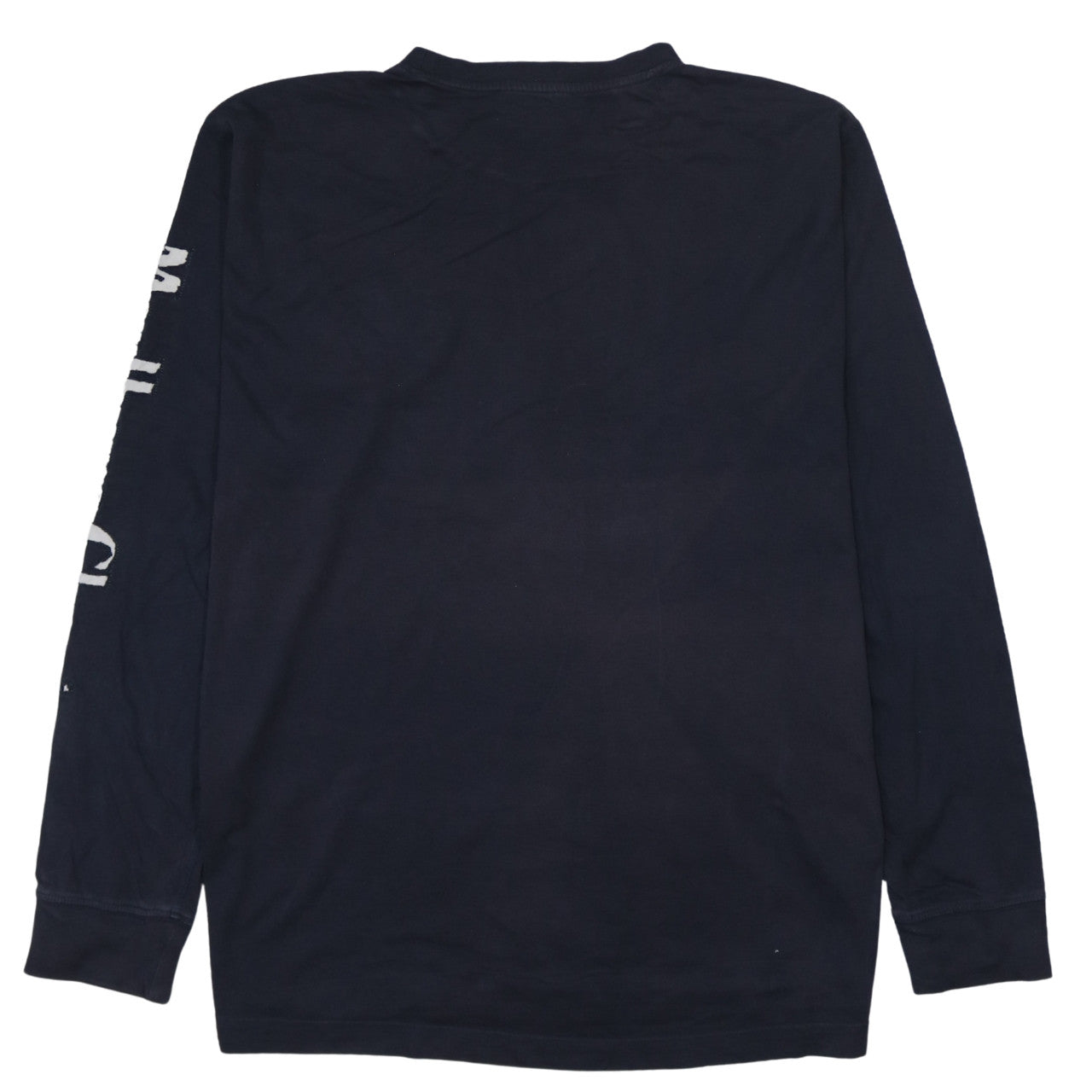 Marlboro Classics Men's Navy Long Sleeve Crew Neck T-Shirt Size L Cotton