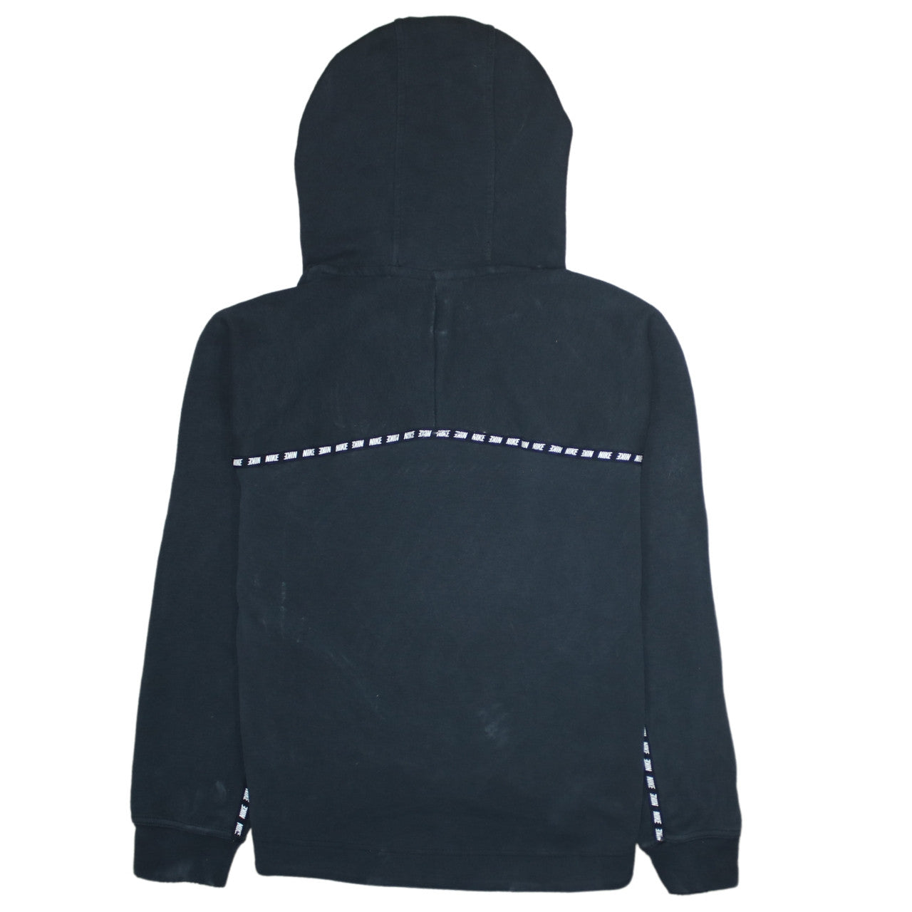 Nike Women Black Small Pullover Hoodie Sweatshirt Cotton Blend