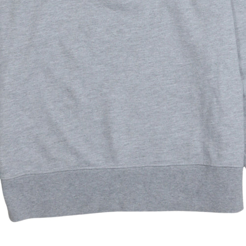 GANT Men's Grey Embroidered Logo Sweatshirt M Regular Fit
