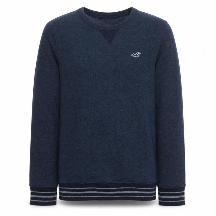 Hollister Mens Blue Crew Neck Pullover Sweatshirt Size S