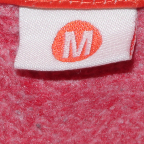 Superdry Men's Red Pullover Hoodie Medium Logo Fleece Sweatshirt