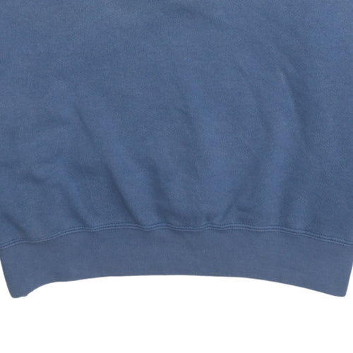 Champion Men's Blue Large Crew Neck Pullover Sweatshirt