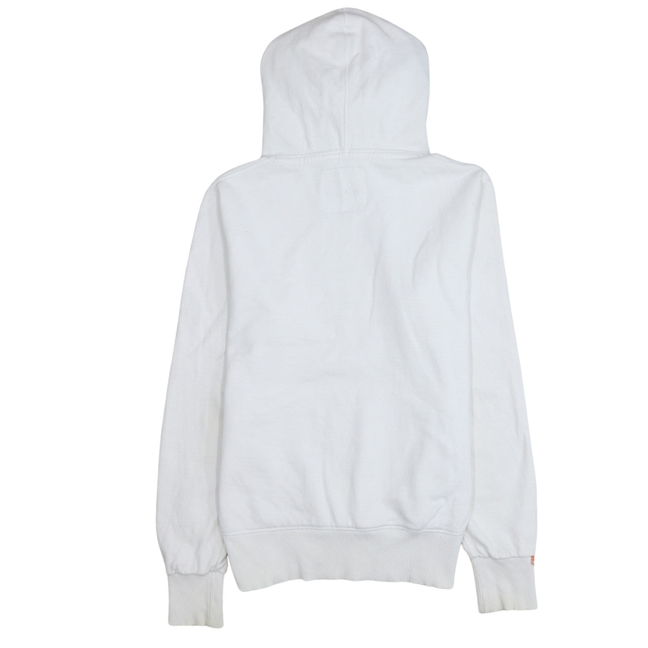 Superdry Men's White Pullover Hoodie L Retro Graphic Fleece