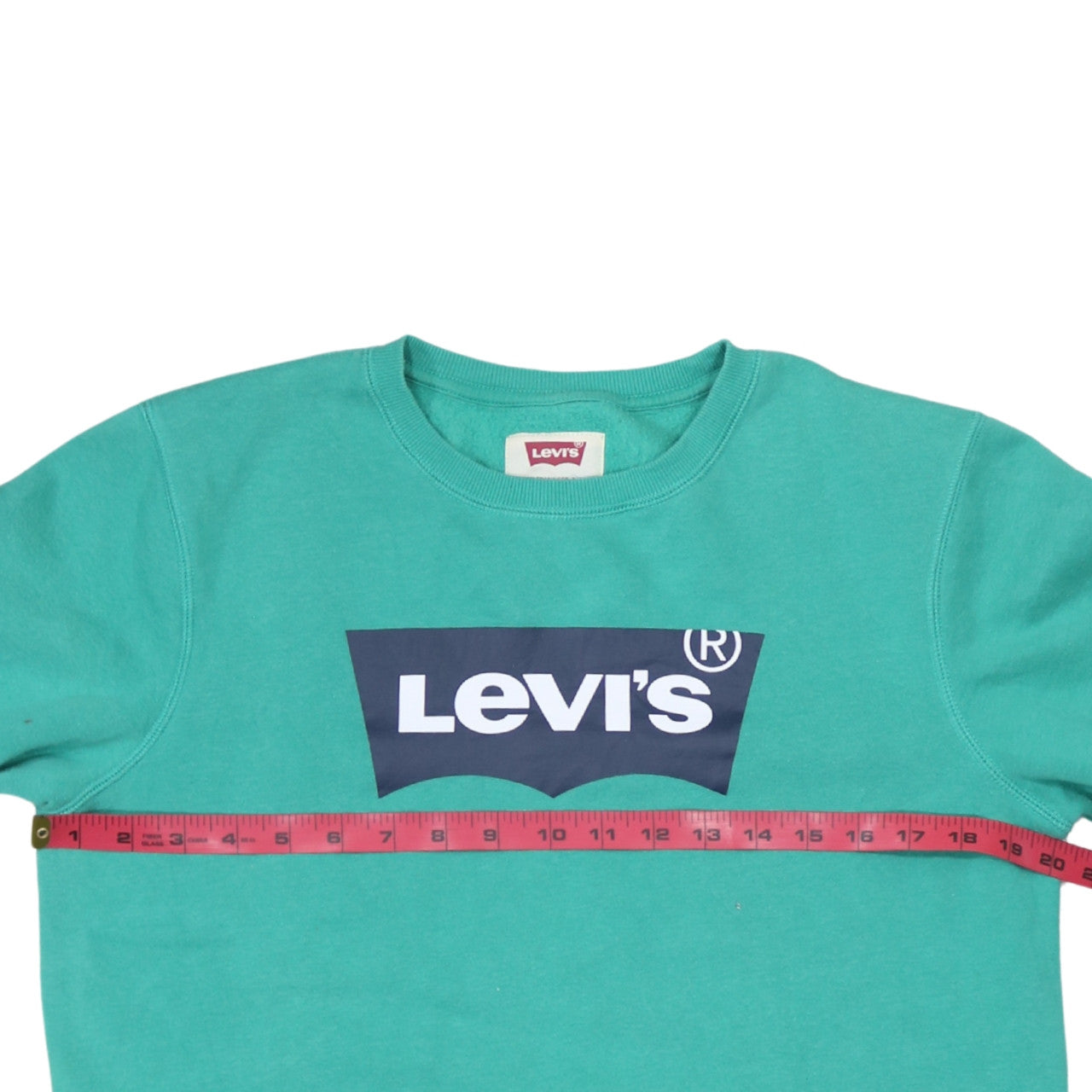 Levi's Boys Green Logo Graphic Crew Neck Sweatshirt 16 Years