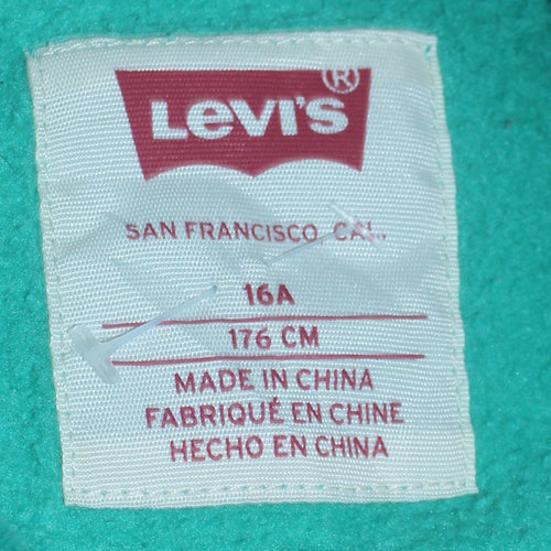 Levi's Boys Green Logo Graphic Crew Neck Sweatshirt 16 Years