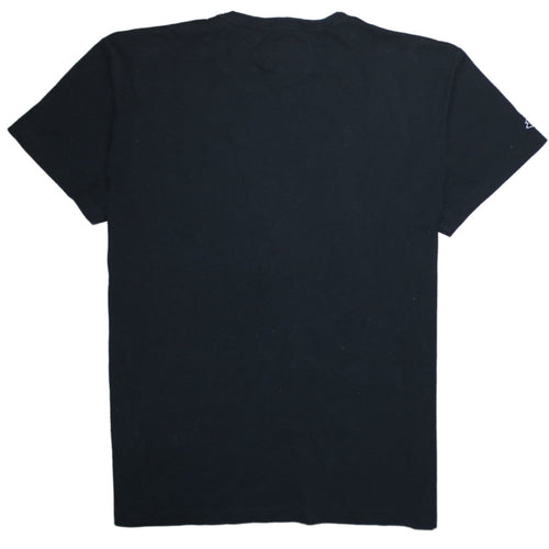 Lotto x Primark Men's Black Graphic Logo T-Shirt Size M