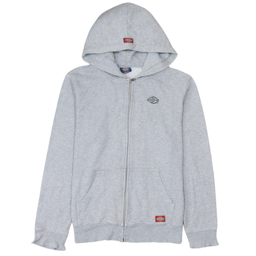 Dickies Men’s Grey Full Zip Hoodie Size M Regular Fit Fleece