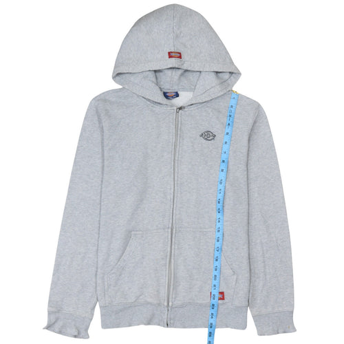 Dickies Men’s Grey Full Zip Hoodie Size M Regular Fit Fleece