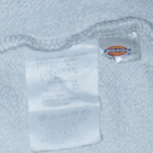 Dickies Men’s Grey Full Zip Hoodie Size M Regular Fit Fleece