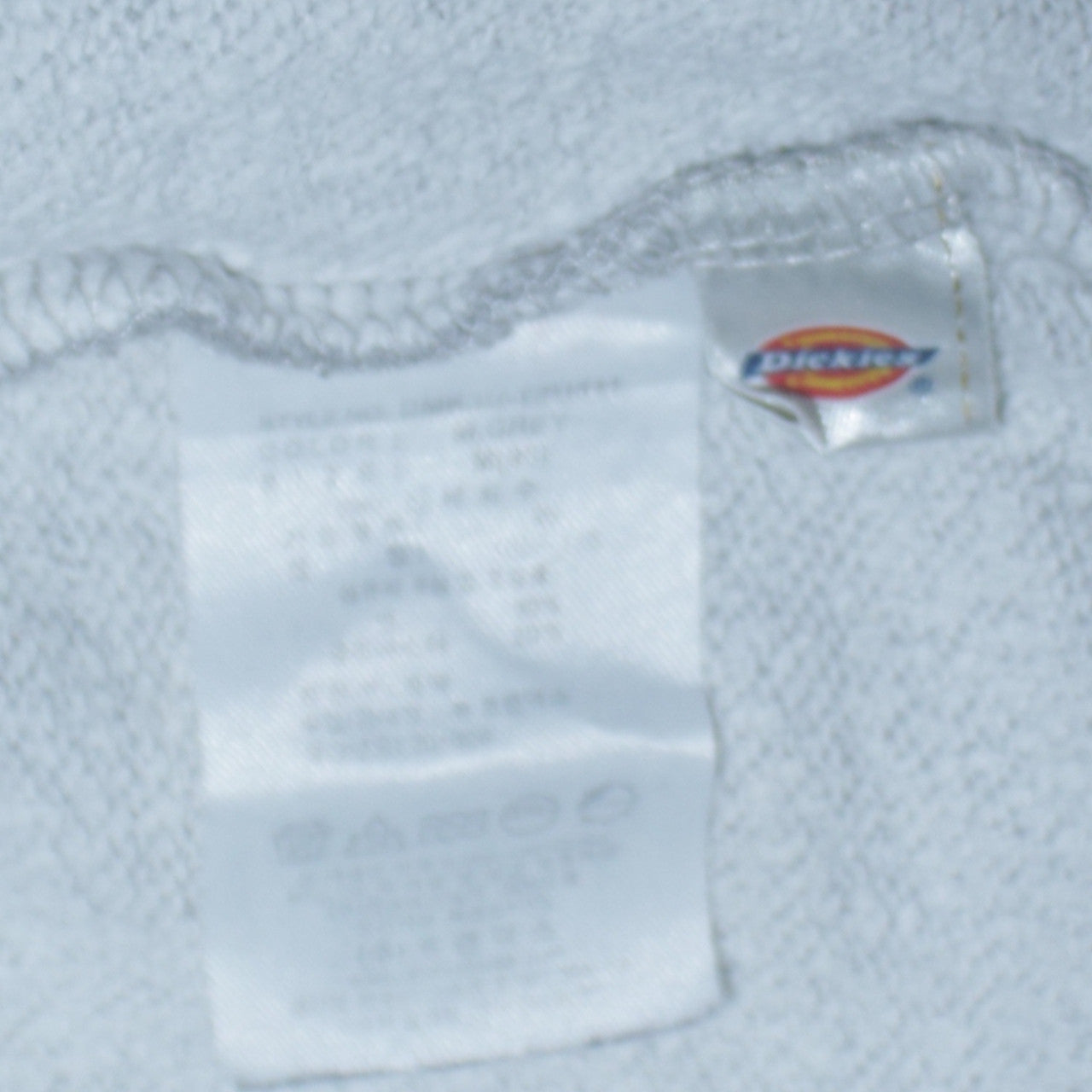 Dickies Men’s Grey Full Zip Hoodie Size M Regular Fit Fleece