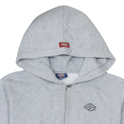 Dickies Men’s Grey Full Zip Hoodie Size M Regular Fit Fleece