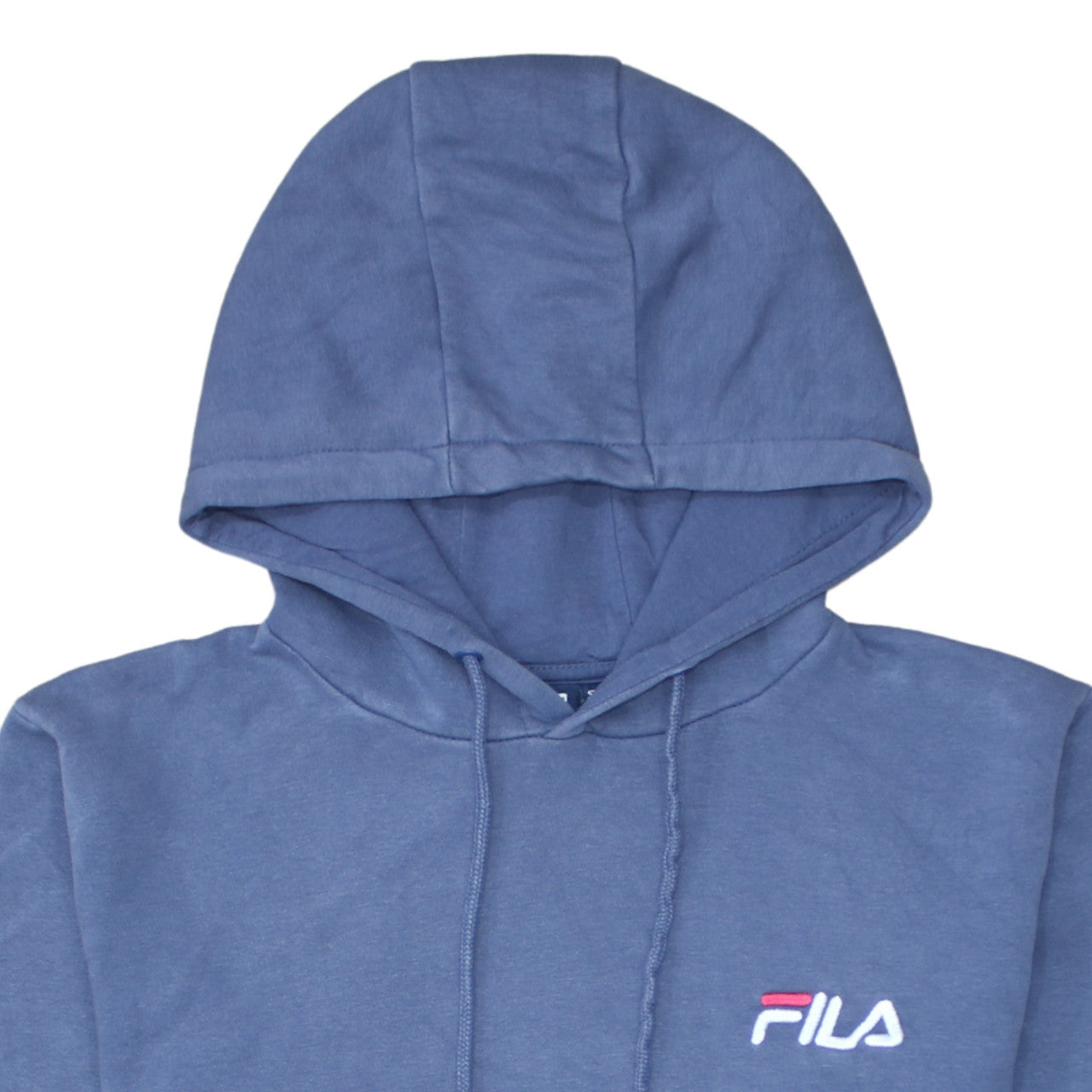 Fila Men's Blue Pullover Hoodie Small Embroidered Logo Sportswear