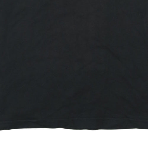Puma Men's Black Graphic Print Crew Neck Cotton T-Shirt Size S