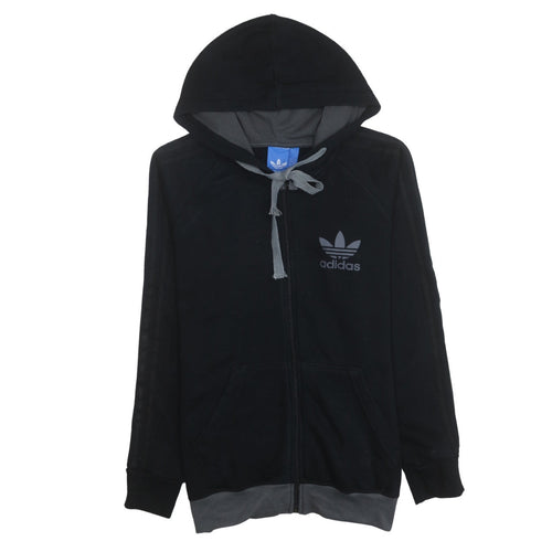 Adidas Men’s Black Full Zip Hoodie Size S Fleece Sportswear