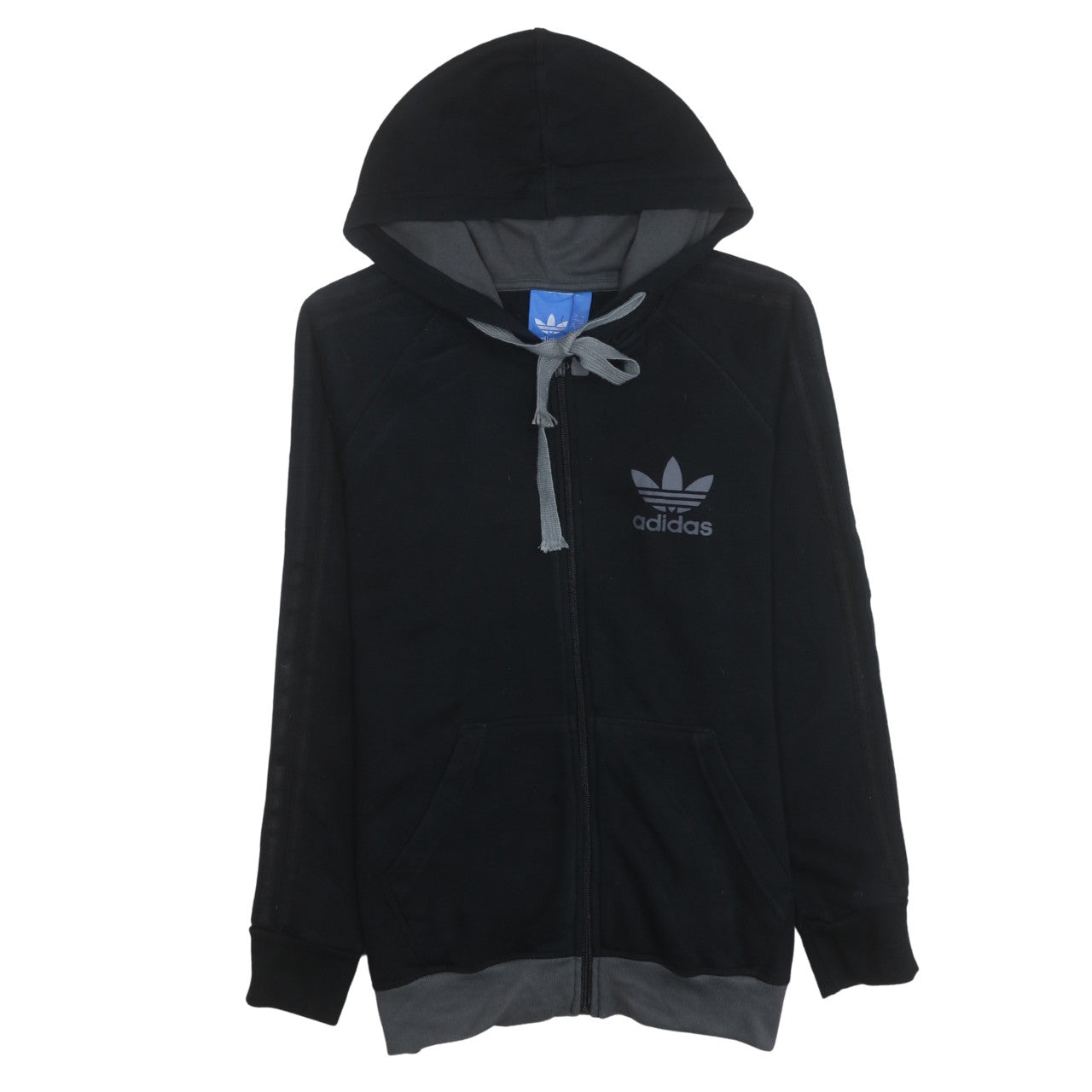 Adidas Men’s Black Full Zip Hoodie Size S Fleece Sportswear