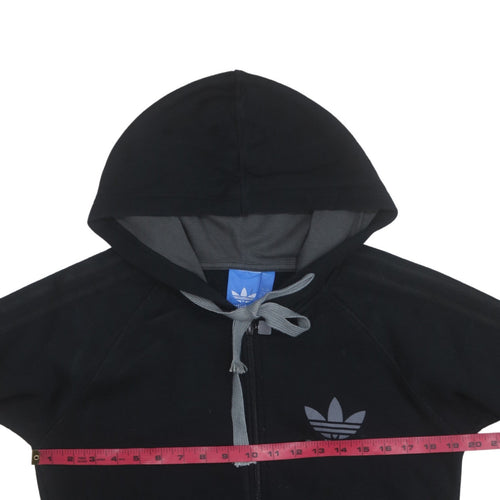 Adidas Men’s Black Full Zip Hoodie Size S Fleece Sportswear