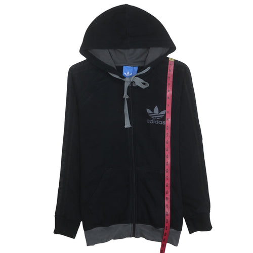 Adidas Men’s Black Full Zip Hoodie Size S Fleece Sportswear