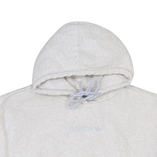 Adidas Women Beige Pullover Hoodie UK 12 Classic Logo Sweatshirt