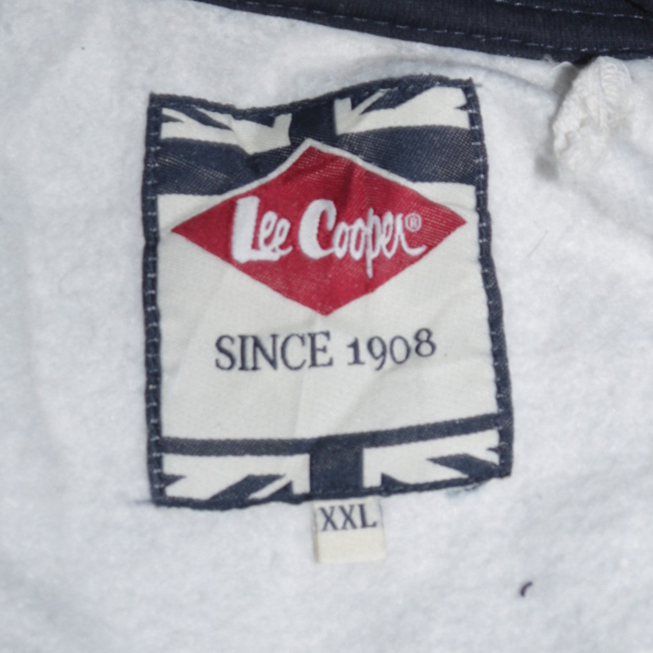 Lee Cooper Men’s Blue Striped Full Zip Hoodie 2XL Regular Fit