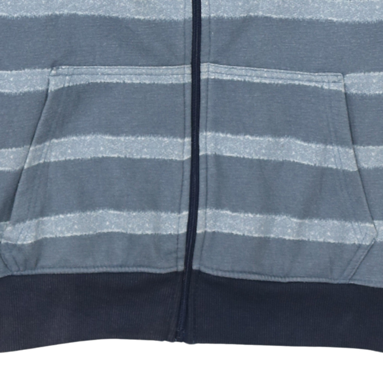 Lee Cooper Men’s Blue Striped Full Zip Hoodie 2XL Regular Fit