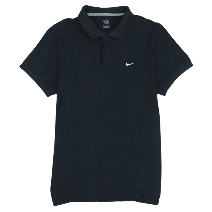 Nike Men's Black Cotton Regular Fit Polo Shirt Size M