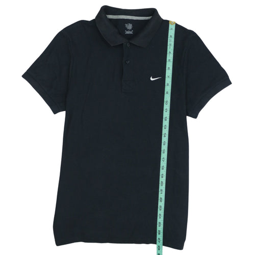 Nike Men's Black Cotton Regular Fit Polo Shirt Size M